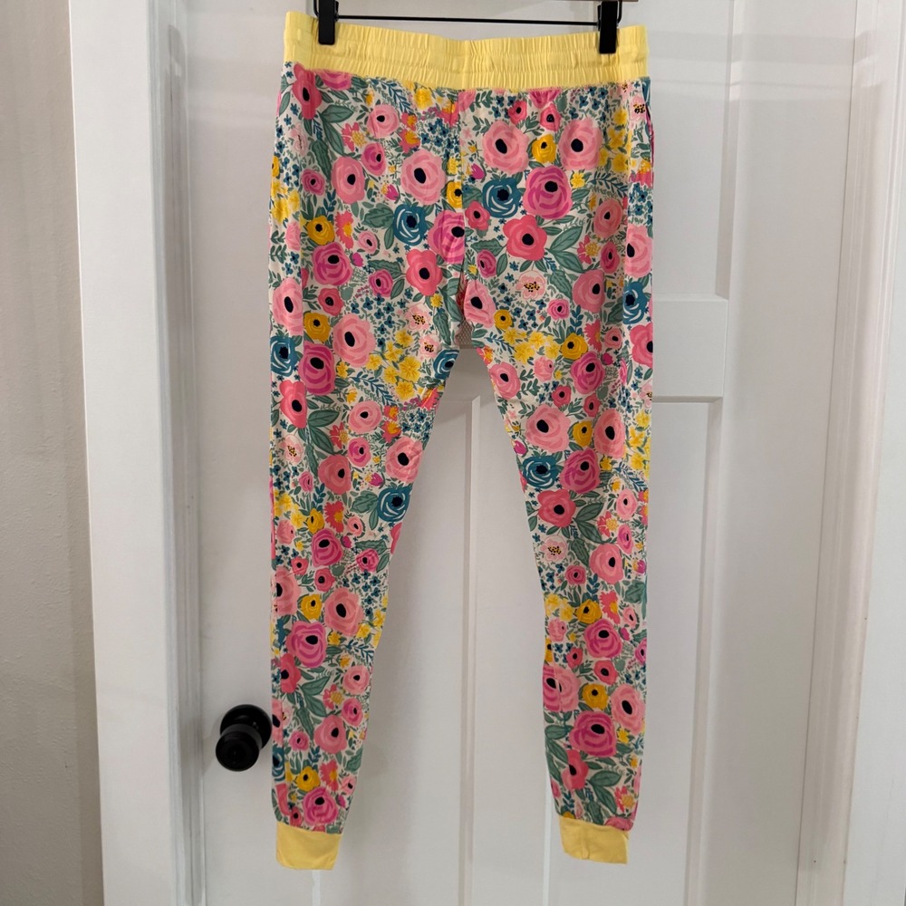 Little Sleepies Secret Garden Pajama Pants Womens Small Bamboo Floral Lunaluxe - Picture 3 of 4